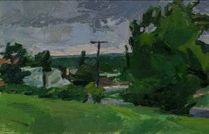 Christopher Dolan, oil on paper