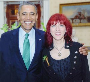 President Barack Obama and Deni Bonet