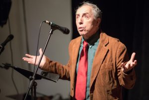 Artists Without Walls December Showcase at the cell theater in New York City, NY. December 23, 2014. Charles Hale, Niamh Hyland, Joseph Goodrich, Ron Vazzano, Ed Romanoff, Michael Sheahan, Nicholas Garr, Honor Molloy, Marion Stein, Grainne Duddy.